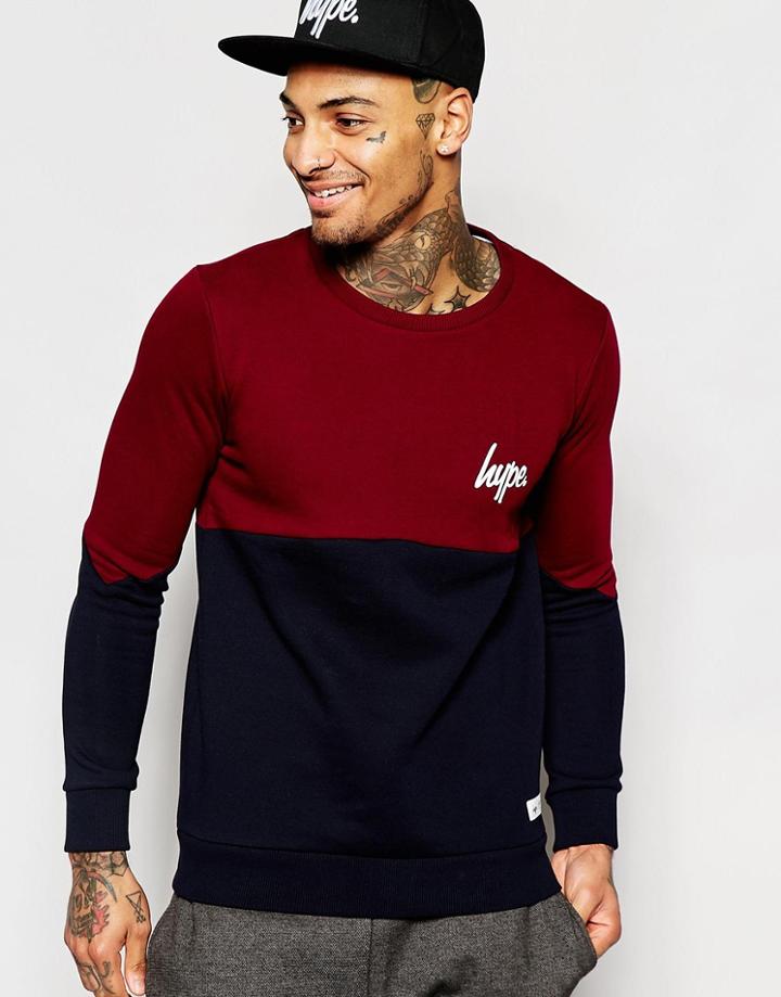 Hype Sweatshirt With Curved Panel
