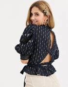 Rahi Dawn Victorian Top-black