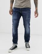 Diesel Thommer Stretch Slim Fit Jeans In 083au Mid Wash - Blue