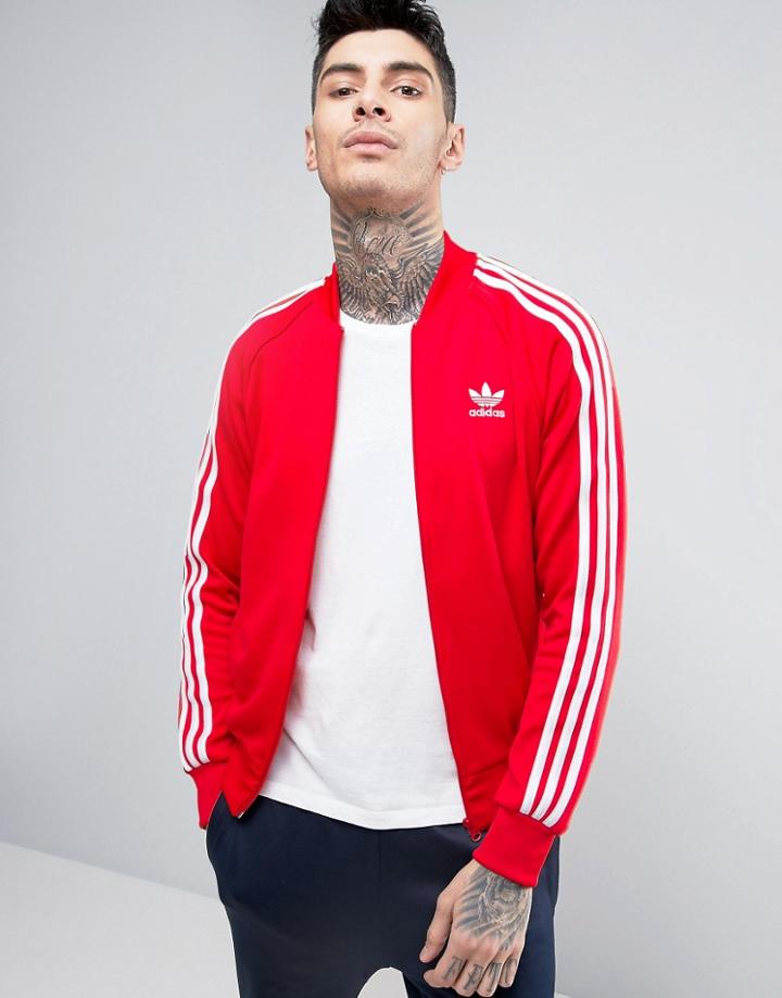 Adidas Originals Superstar Track Jacket - Red