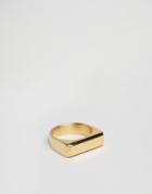 Mister Bar Ring In Gold - Gold