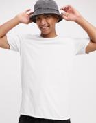 Weekday Dark T-shirt In White