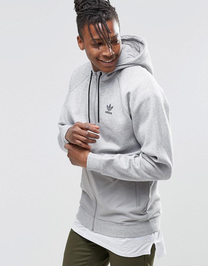 Adidas Originals Luxe Hoodie Ay8103 - Gray