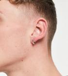 Designb Huggie Hoop Earrings In Silver Exclusive To Asos