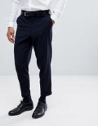 Only & Sons Smart Pants In Balloon Fit - Navy