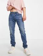 G-star D-staq 3d Slim Fit Jeans In Mid Wash-blues