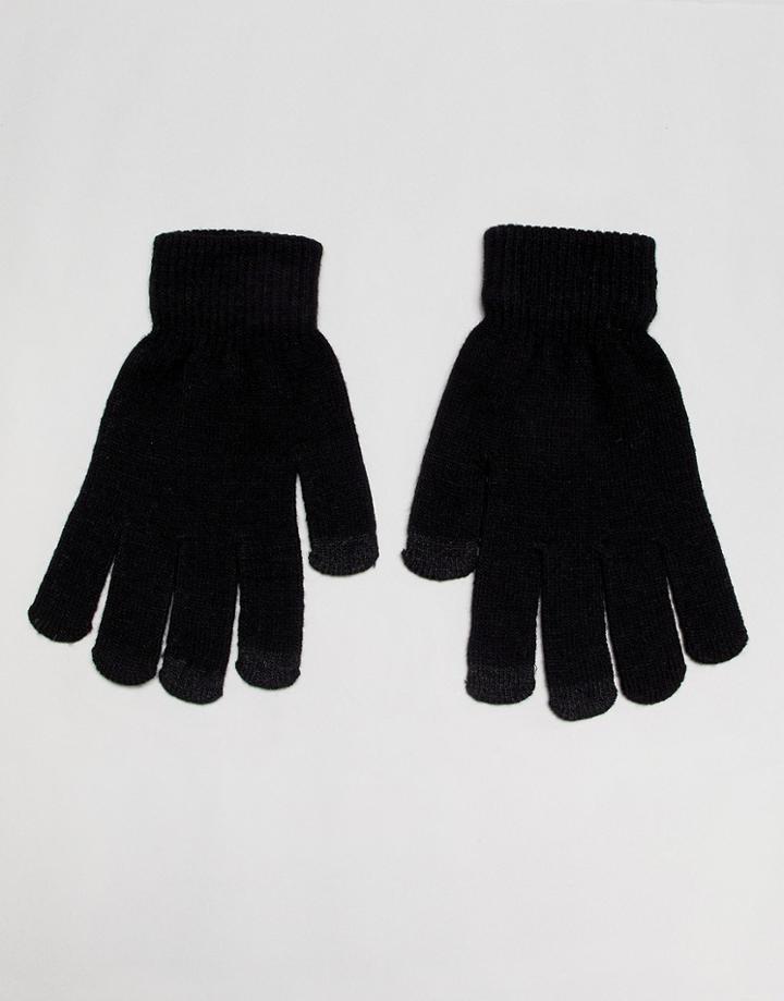 7x Touch Screen Gloves In Black - Black
