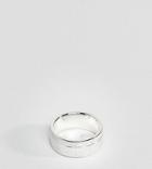 Fred Bennett Scratch Finished Band Ring In Sterling Silver - Silver