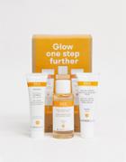 Ren Clean Skincare Radiance Glow One Step Further Kit Save 28%-no Color