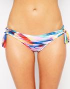 Sunseeker Pop Abstract Bikini Loop Tie Side Bottom - Multi