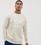 Adidas Originals Trefoil Sweater - White