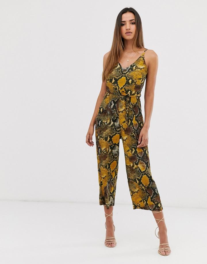Ax Paris Snake Culotte Jumpsuit