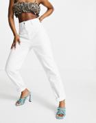 Asos Design Hourglass Mom Jeans In White