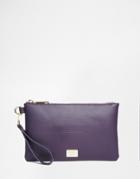 Marc B Zip Top Pouch With Wristlet In Indigo - Indigo