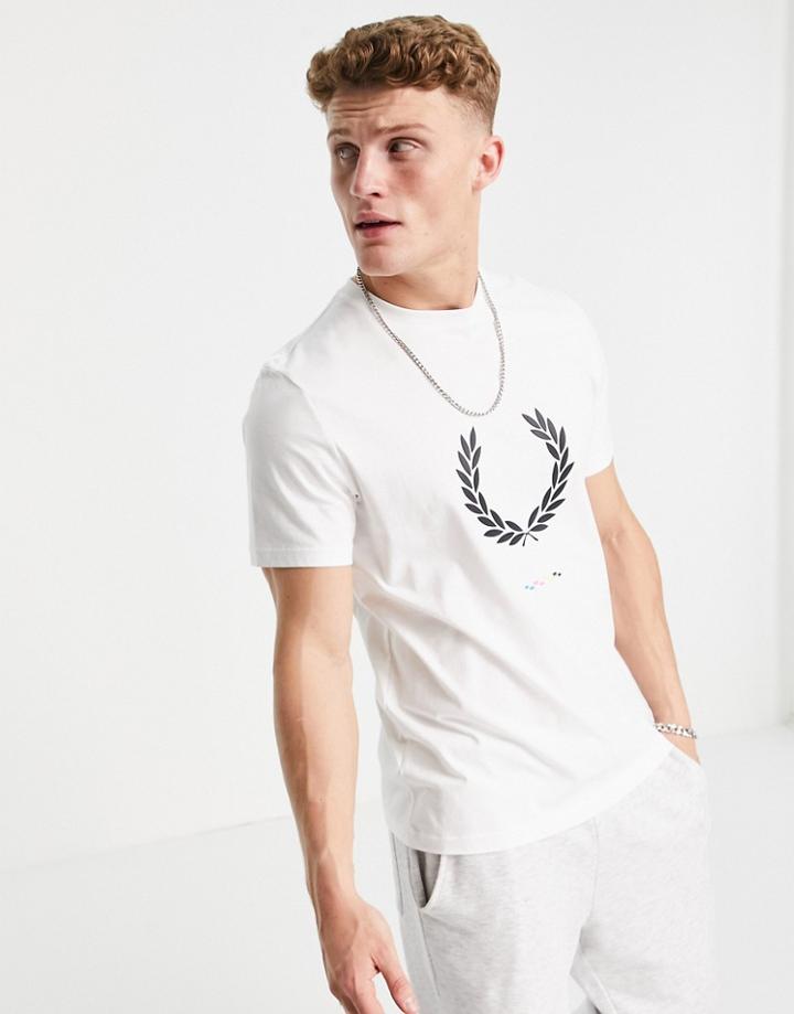 Fred Perry Print Registration T-shirt In White