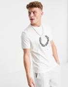 Fred Perry Print Registration T-shirt In White