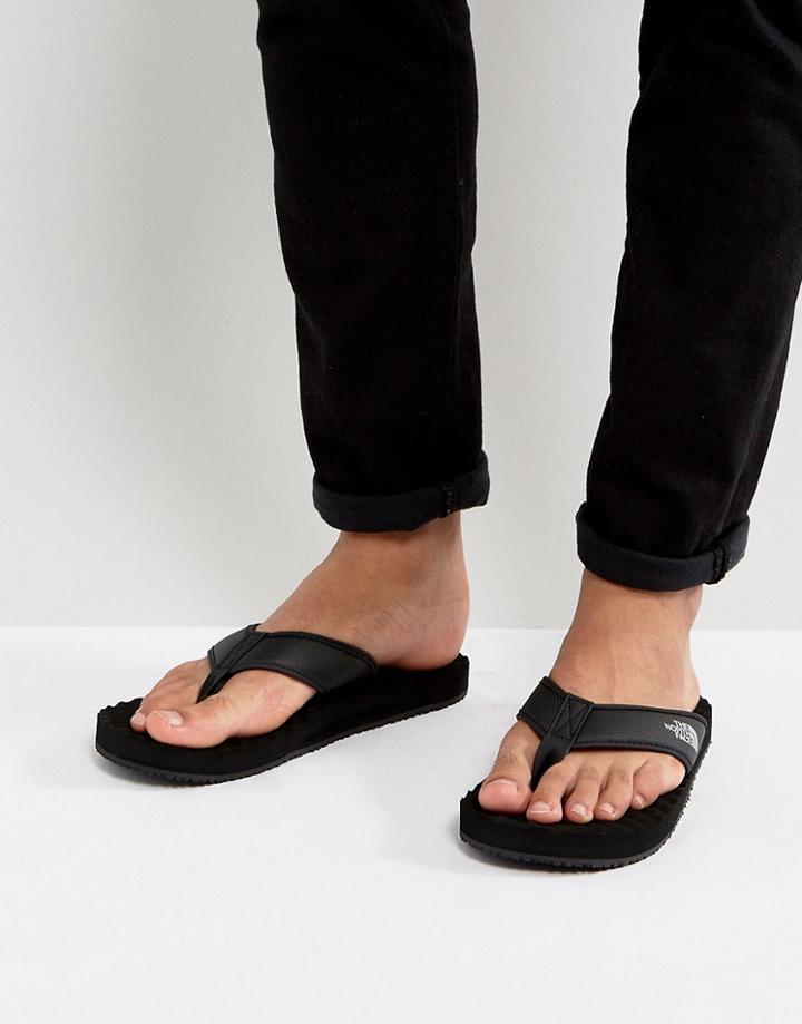 The North Face Base Camp Flip-flop In Black - Black