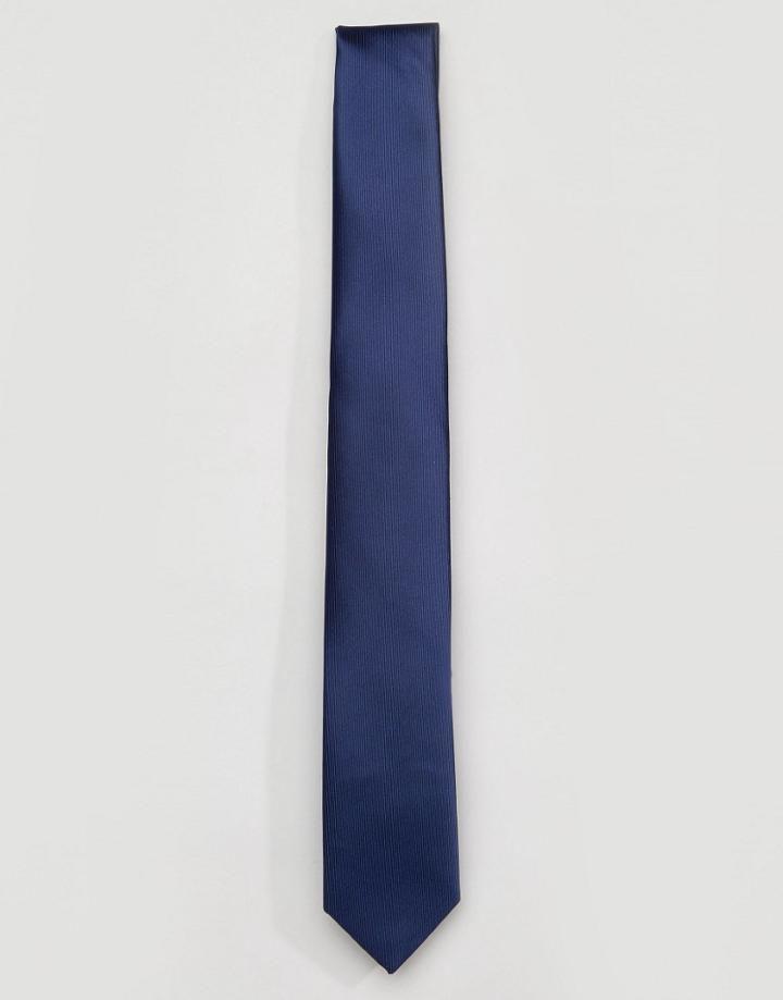 Gianni Feraud Navy Plain Tie - Navy