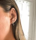 Asos Design Sterling Silver Earrings In Squiggle Design