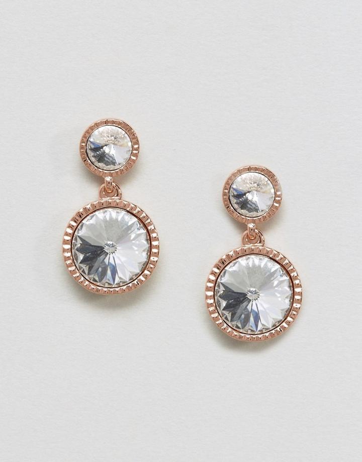 Ted Baker Ronda: Rivoli Crystal Drop Earring - Gold