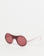 Calvin Klein Jeans Pink Half Eye Sunglasses