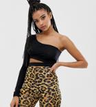 Collusion One Shoulder Cut Out Top