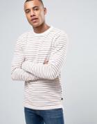 Only & Sons Long Sleeve Top In Bretton Cotton Stripe - Red