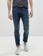 Lee Luke Skinny Jeans In Night Worn - Blue