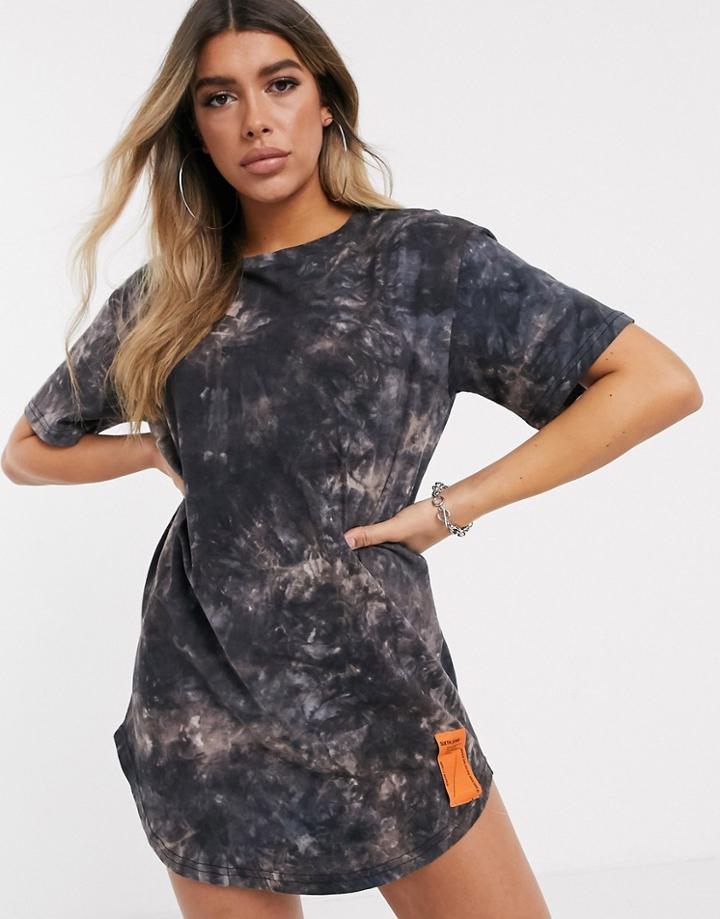 Sixth June Relaxed Mini T-shirt Dress In Tie Dye
