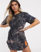 Sixth June Relaxed Mini T-shirt Dress In Tie Dye
