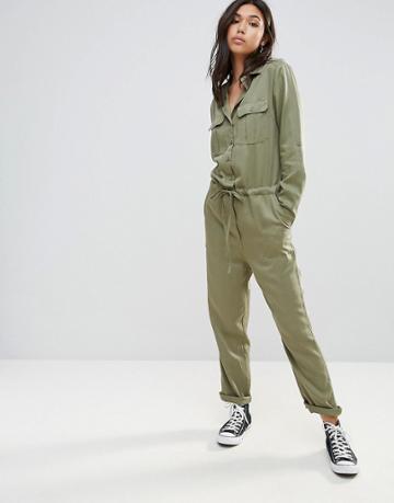 Frnch Utility Jumpsuit - Green