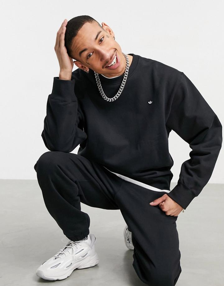 Adidas Originals Premium Sweatshirt In Black - Part Of A Set