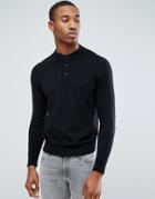 Jack & Jones Premium Knitted Polo - Black