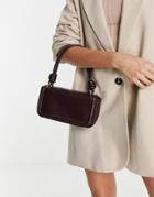 Ego X Jess Hunt Baguette Bag With Knotted Strap In Chocolate Brown