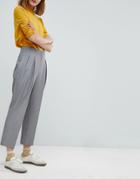 Asos Tailored Cropped Tapered Pants - Gray