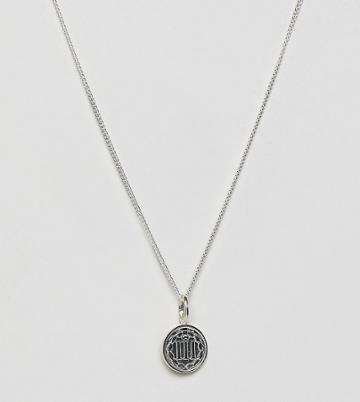 Katie Mullally American Coin Necklace In Sterling Silver - Silver