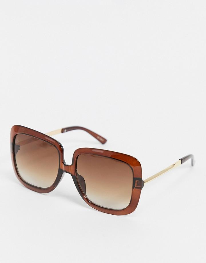 Jeepers Peepers Womens Square Sunglasses In Red