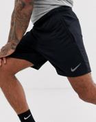 Nike Training Dry Hybrid Fleece Shorts In Black-gray