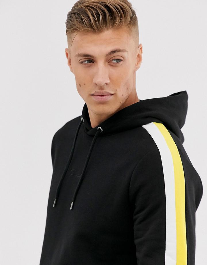River Island Hoodie In Black