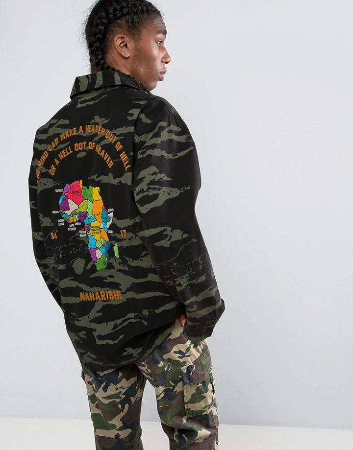Maharishi Camo Tour D'afrique Shirt Jacket - Black