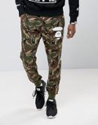 Aape By A Bathing Ape Joggers With Aape Badge Print In Camo - Green