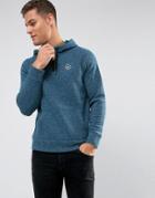 Hollister Overhead Hoodie Athletic Icon Logo In Navy Marl - Navy