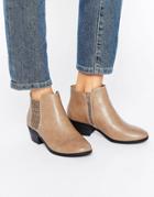 Call It Spring Lupica Laser Cut Chelsea Boots - Beige