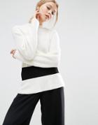 Asos Sweater With Waist Detail - Multi