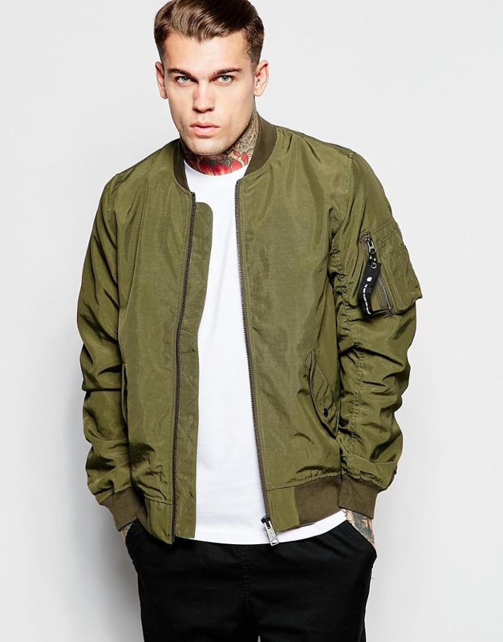 Carhartt Wip Adams Bomber Jacket - Khaki