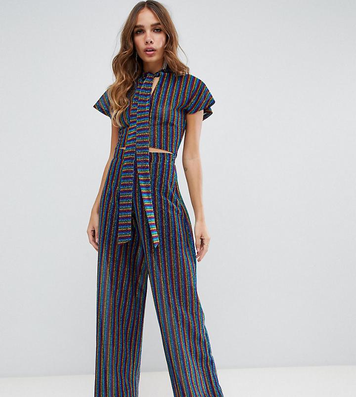 Dusty Daze Wide Leg Pants In Rainbow Two-piece-multi