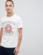 Jack & Jones Premium Crew Neck T-shirt With Vintage Graphic Print - White