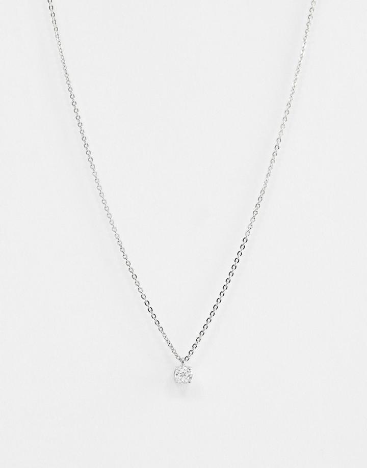 Miss Selfridge Ditsy Necklace - Silver