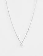 Miss Selfridge Ditsy Necklace - Silver