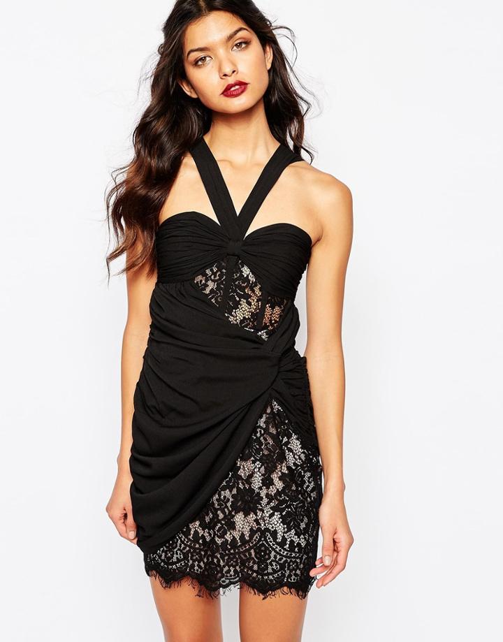 The Jetset Diaries Fantasia Wrap Dress In Black - Black